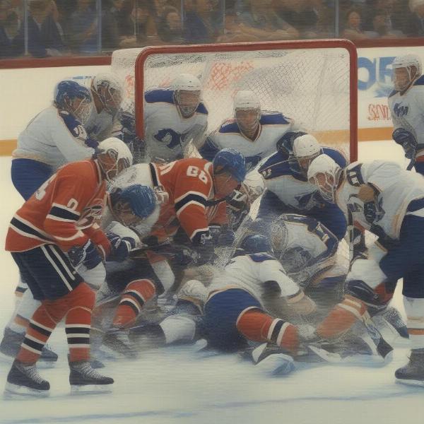Hockey Overtime Scene