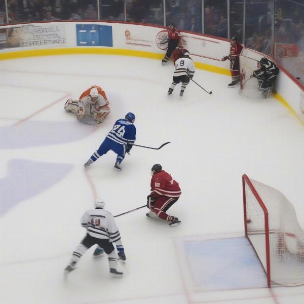 Hockey overtime sudden death 3-on-3