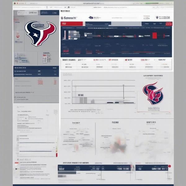Houston Texans post-game analysis on a laptop