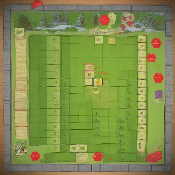 Setting up the How the Grinch Stole Christmas board game