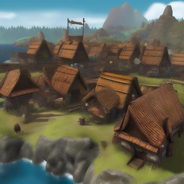 Exploring the Viking Village in How to Train Your Dragon DS