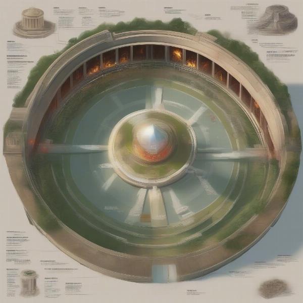 Hunger Games Arena with District Tributes