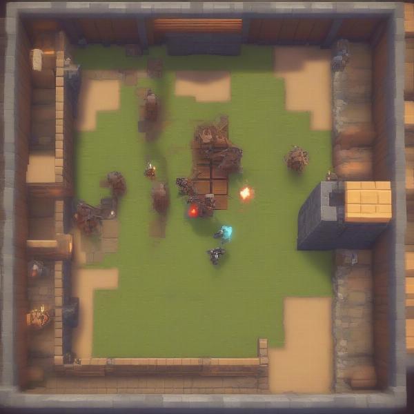 Hypixel Bedwars Player Making a Final Stand Defending Their Bed