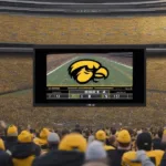 Iowa Hawkeye Football Game on TV Broadcast