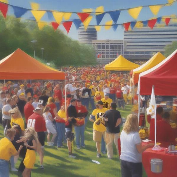Tailgating before the Iowa vs. Iowa State Game