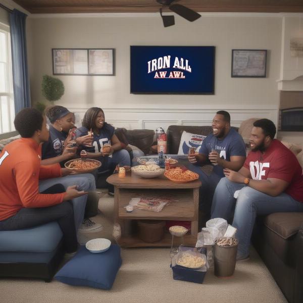 Iron Bowl Viewing Party Setup