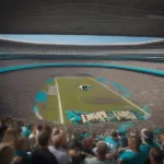 Jaguars Fans Cheering at TIAA Bank Field