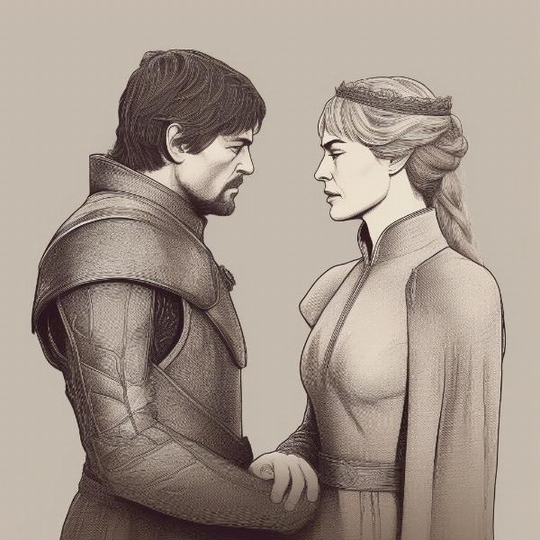 Jaime and Cersei Lannister in Game of Thrones
