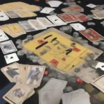 James Bond Card Game Setup: Dealing Cards, Draw Pile, and Discard Pile