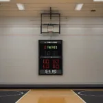 Junior High Basketball Game Clock Displaying Time