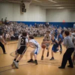 Junior High Basketball Tournament Game