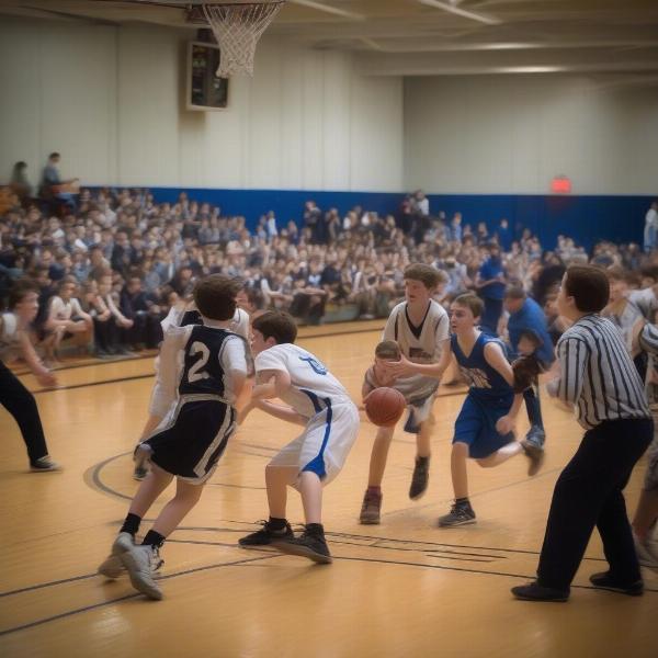 Junior High Basketball Tournament Game