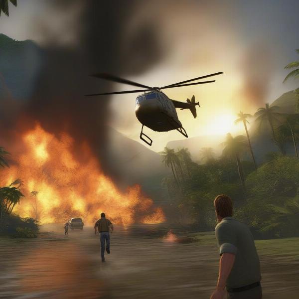 Jurassic Park: The Game Ending Scene