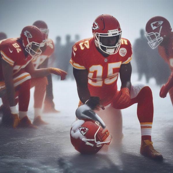 Kansas City Chiefs Players Battling Extreme Weather Conditions