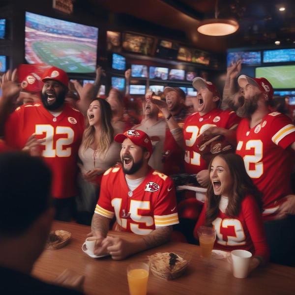 Fans watching the Kansas City Chiefs game live