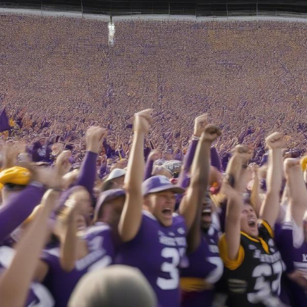 Kansas State Iowa State Football: Fans Celebrating a Touchdown