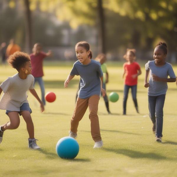 Kids Playing Kickball - Shorter Game Duration