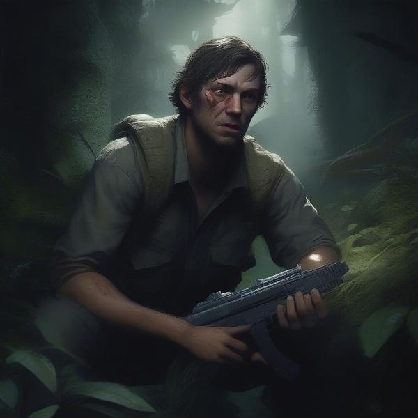 Intense Gameplay Encounter with a Clicker in The Last of Us