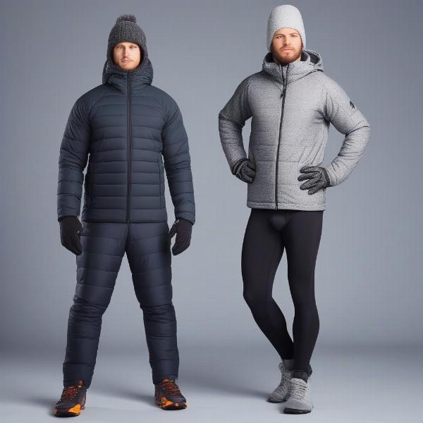 Layering clothes for a cold football game