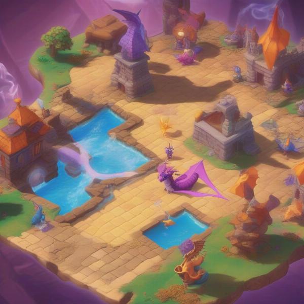 Legend of Spyro Dawn of the Dragon DS Gameplay Screenshot