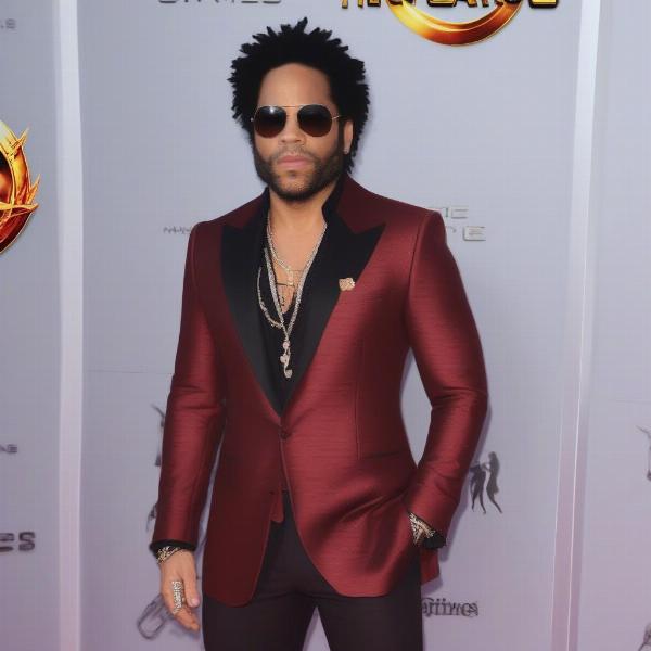 Lenny Kravitz at The Hunger Games Red Carpet Premiere
