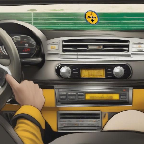 Listening to the Steelers Game on the Radio