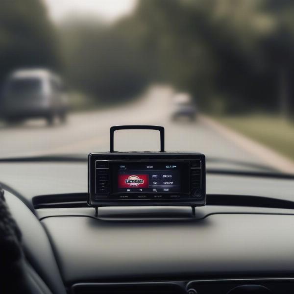 Listening to a Georgia Football Game on a Car Radio While Driving