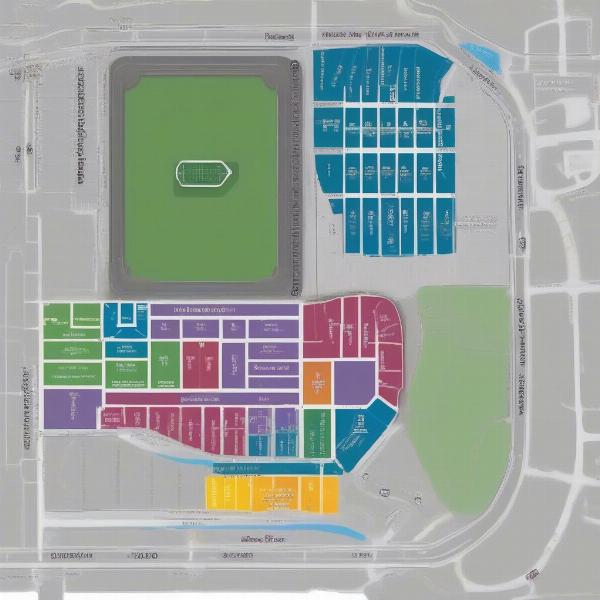 Louisville Soccer Parking Map Showing Stadium Lots, Garages, and Street Parking Options