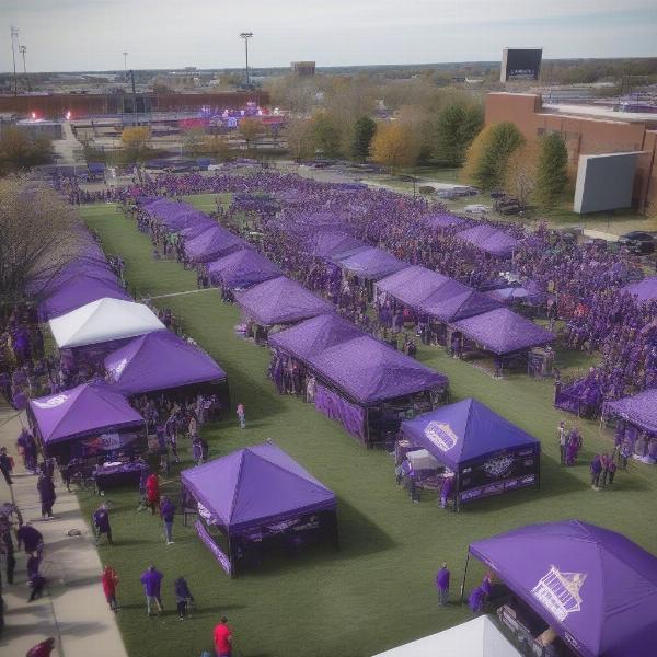 Tailgating Scene at Lynn Family Stadium Before a Soccer Match