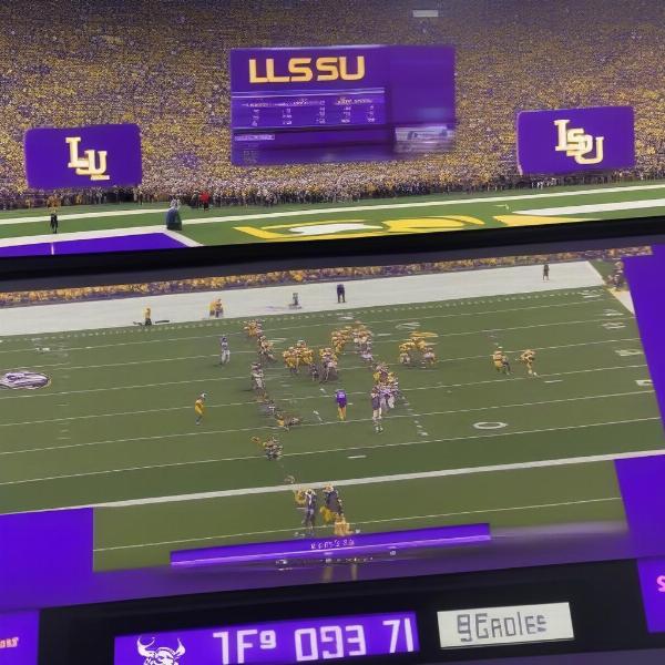 LSU Football Game Live Broadcast on TV