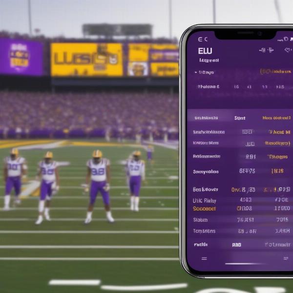 LSU Football Game Score Update