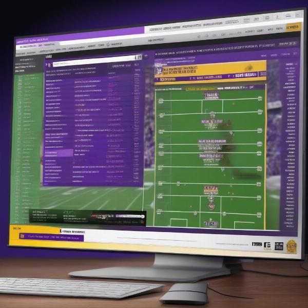 Following LSU Game Live Commentary on Desktop
