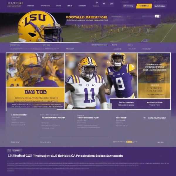 Finding LSU Game Information on Official Website