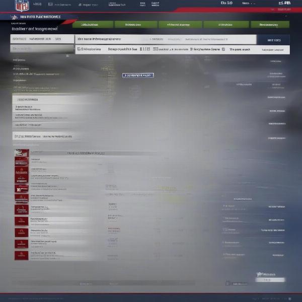 Madden Franchise Mode Team Management Screen