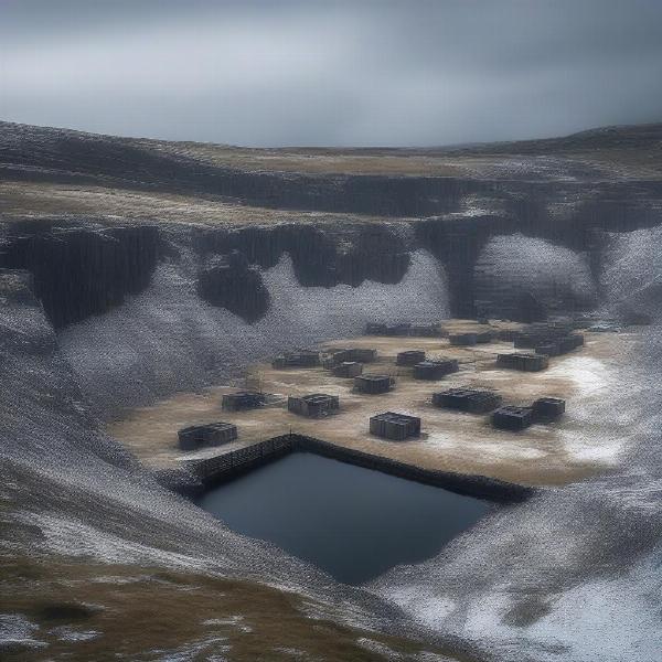 Magheramorne Quarry as a filming location for scenes Beyond the Wall in Game of Thrones