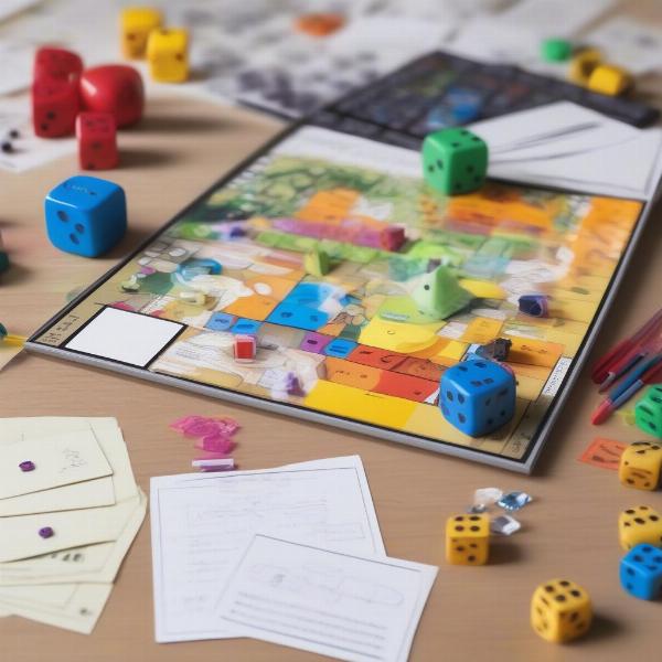 Math Board Game Materials and Production