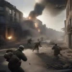 Medal of Honor PS5 Concept Art Showing Intense World War II Combat