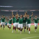 Mexico National Football Team Celebrating a Victory