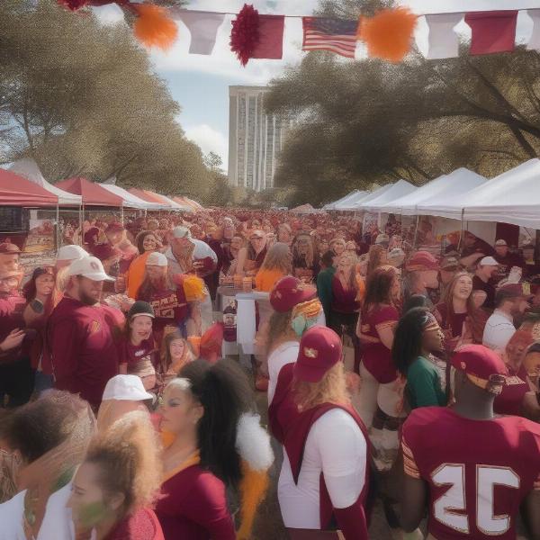 Miami FSU Fans Tailgating