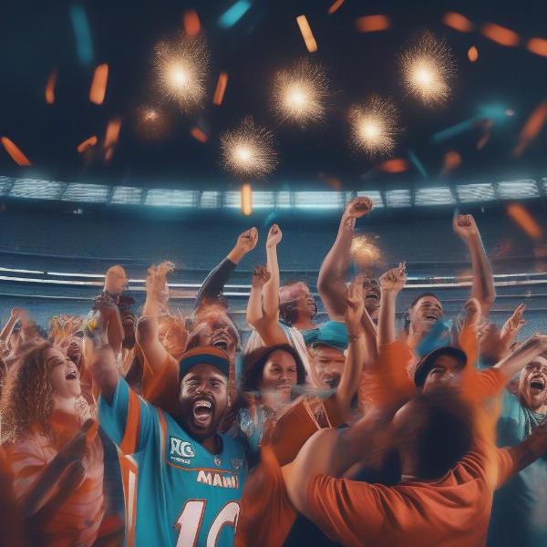 Miami KC Fans Celebrating Victory