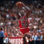 Michael Jordan Sinks a Game-Winning Shot in the Regular Season