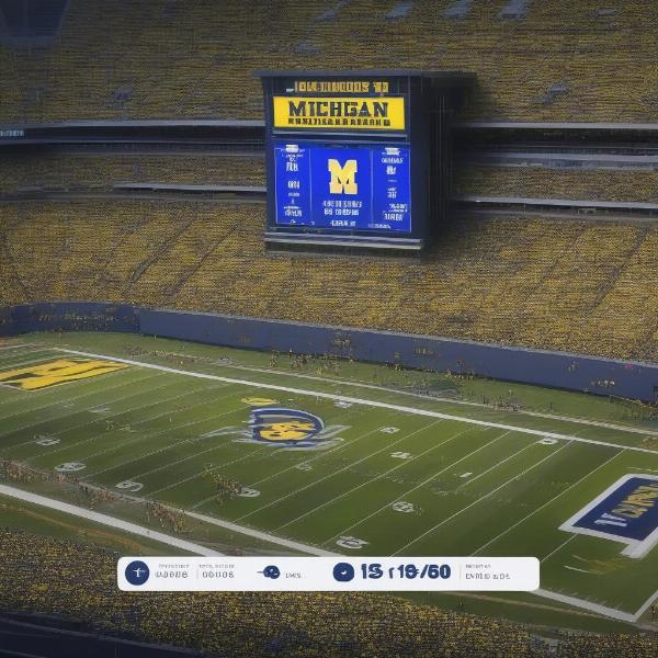 Michigan Iowa Game Kickoff Time on TV Screen