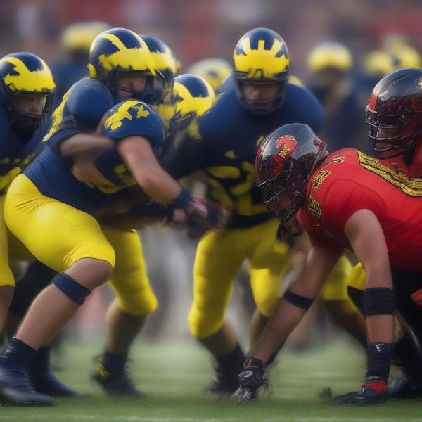 Michigan Maryland Football Rivalry Game