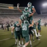 Michigan State Spartans Football Victory Celebration