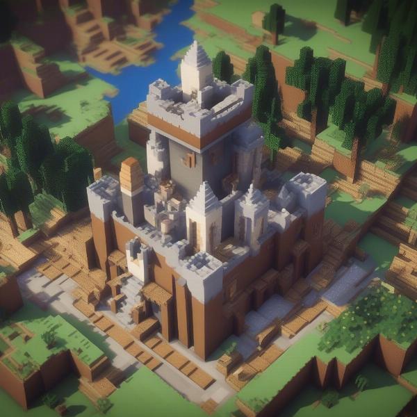 Building in Minecraft Creative Mode