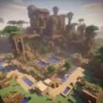 Minecraft Oasis Building Recreation