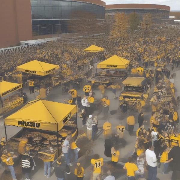 Mizzou Football Tailgate Party Preparation and Festivities