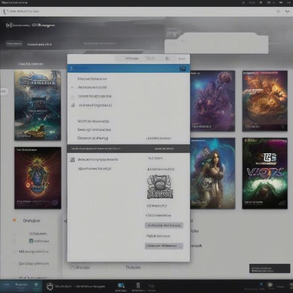 Mod Manager on Steam Deck: Displaying a popular mod manager running on the Steam Deck in desktop mode.