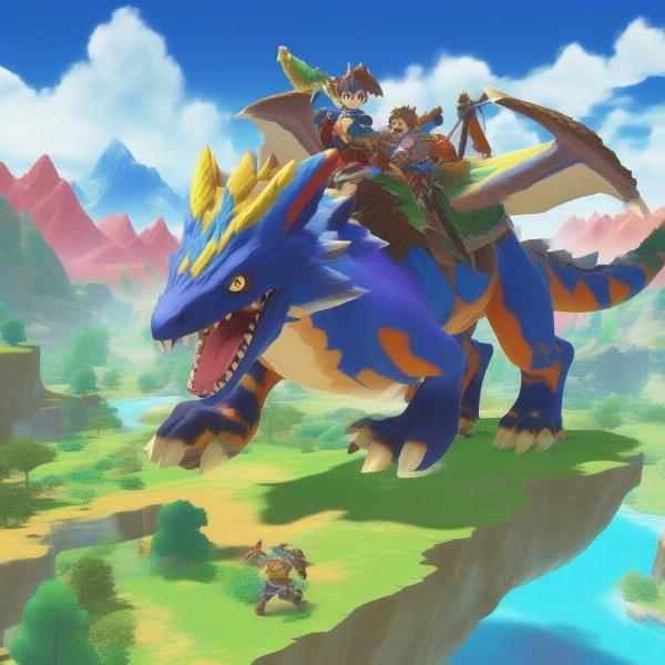 Monster Hunter Stories Monstie Riding Gameplay