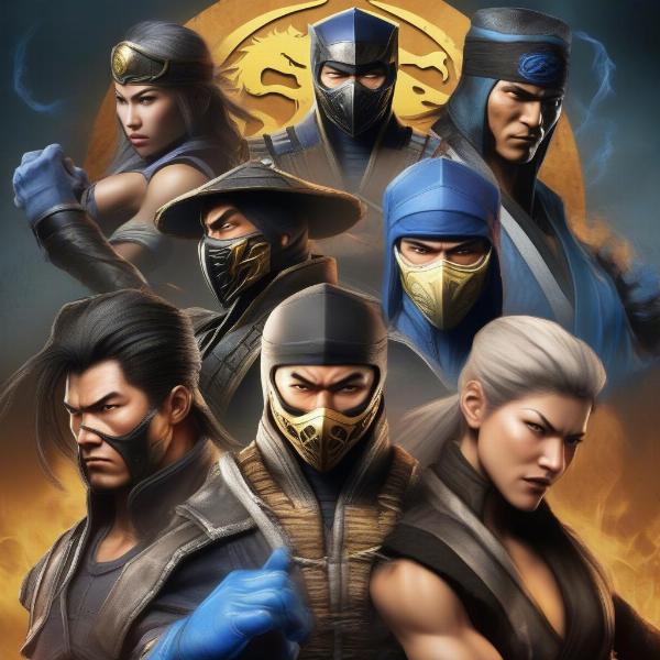 Classic Mortal Kombat Characters Lineup